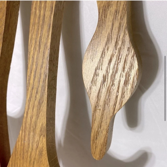 Vintage 90s Wooden Geese Wall Decor  Pair - Picture 5 of 13